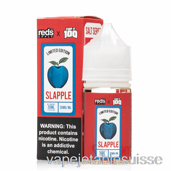 Vape Suisse Slapple - 7 Daze X Keep It 100 Sels - 30ml 50mg